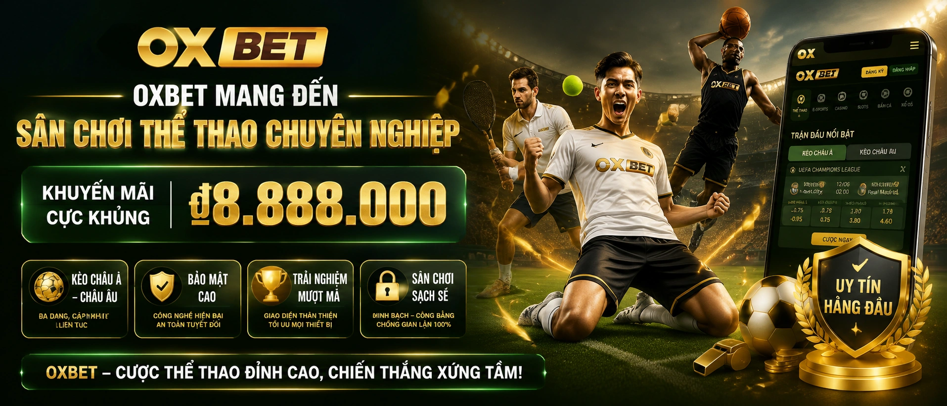Liên hệ OXBET Casino, Live Casino, Nổ Hũ 14 oxbet sports banner 2